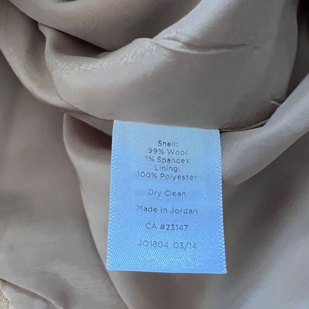 Talbots Petites Pencil Skirt Women's Size 4P Nutmeg Tan Wool Blend Lined - Picture 7 of 9